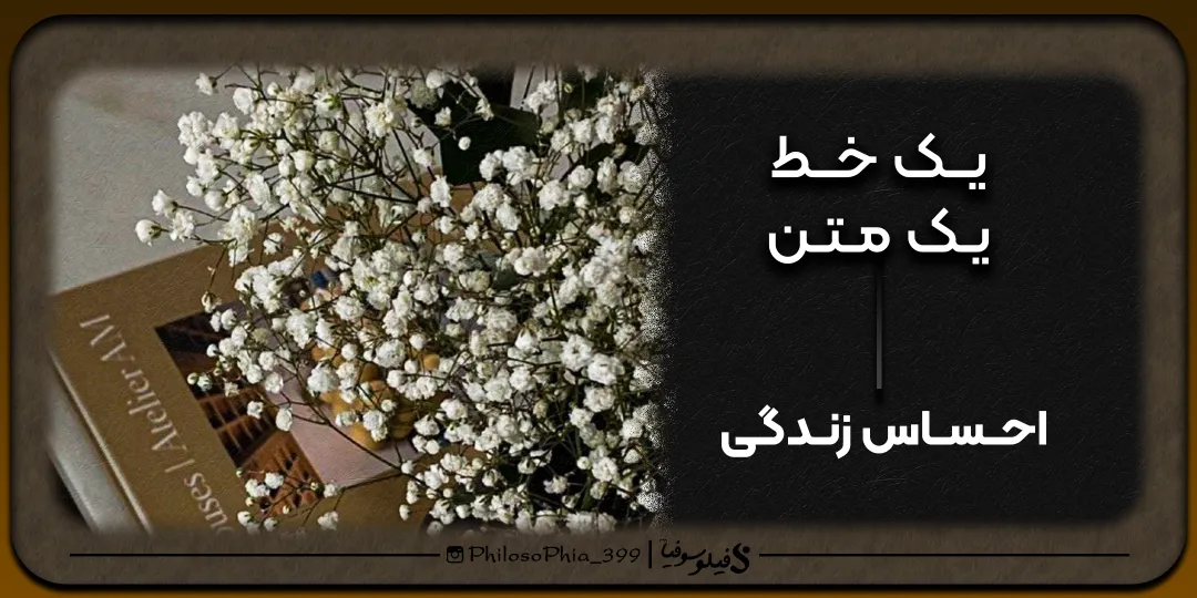 یک خط، یک متن | احساس زندگی