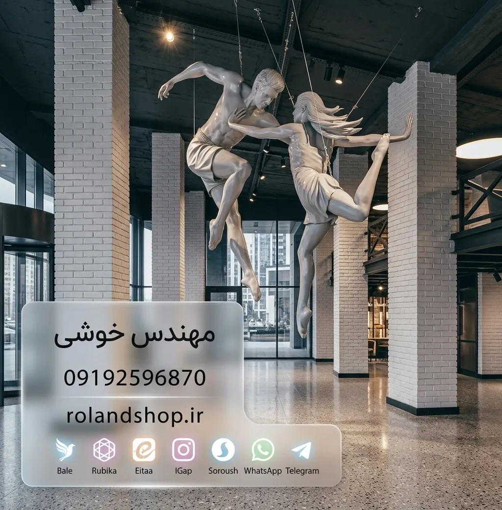 مجسمه فرشته مرد و زن آویز سایز بزرگ