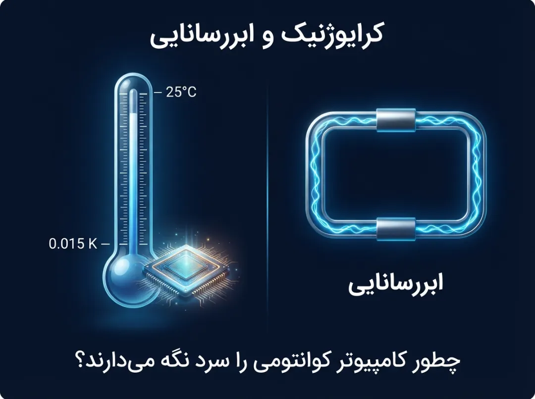 کرایوژنیک و ابررسانایی؛ چطور کامپیوتر کوانتومی را سرد نگه می‌دارند؟