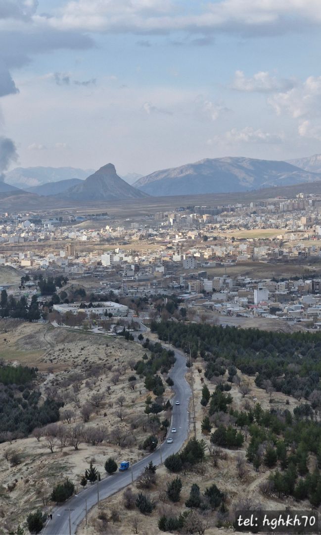 عکس هوایی از بام ایلام