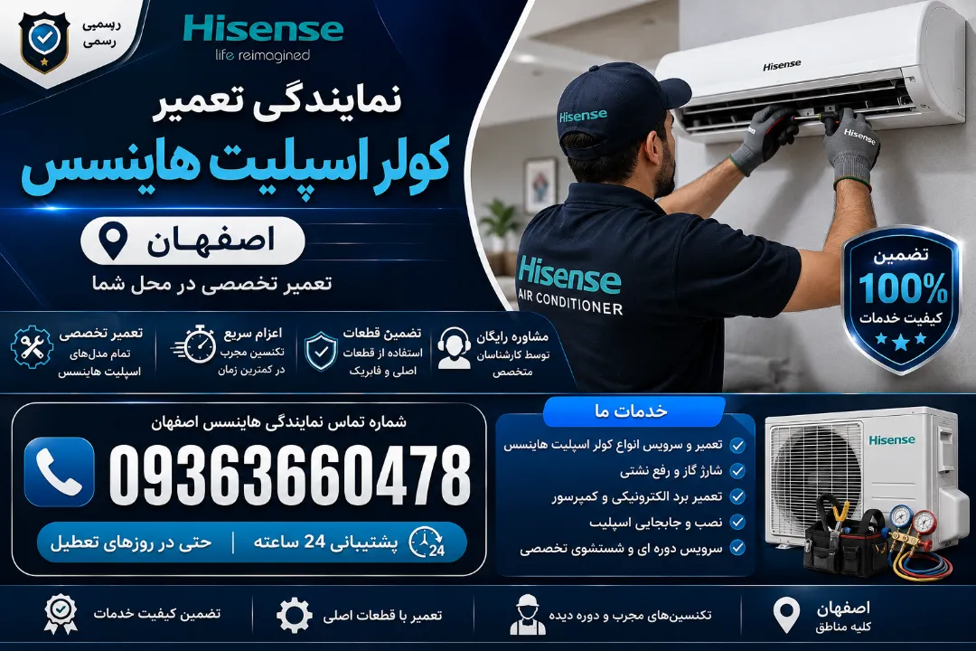 نمایندگی تعمیر کولر اسپلیت هاینسس اصفهان
