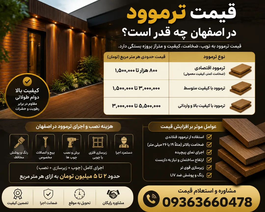 قیمت ترموود در اصفهان چه قدر است؟