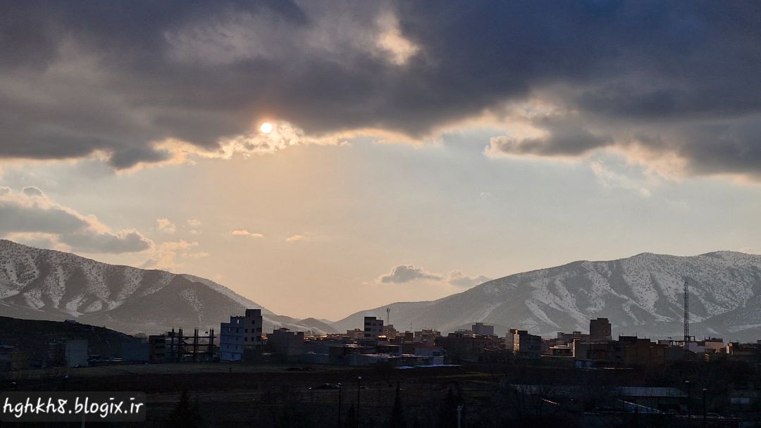 آسمان ابری ایلام