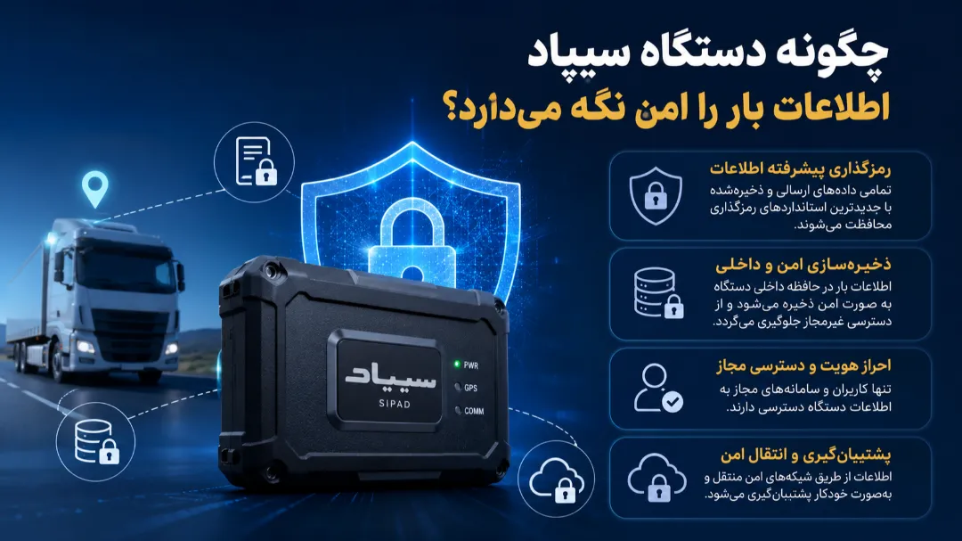 چگونه دستگاه سیپاد اطلاعات بار را امن نگه می ‌دارد؟