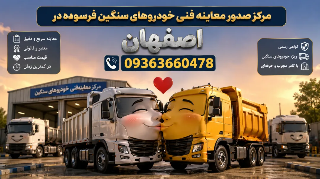 مرکز صدور معاینه فنی خودروهای سنگین فرسوده در اصفهان