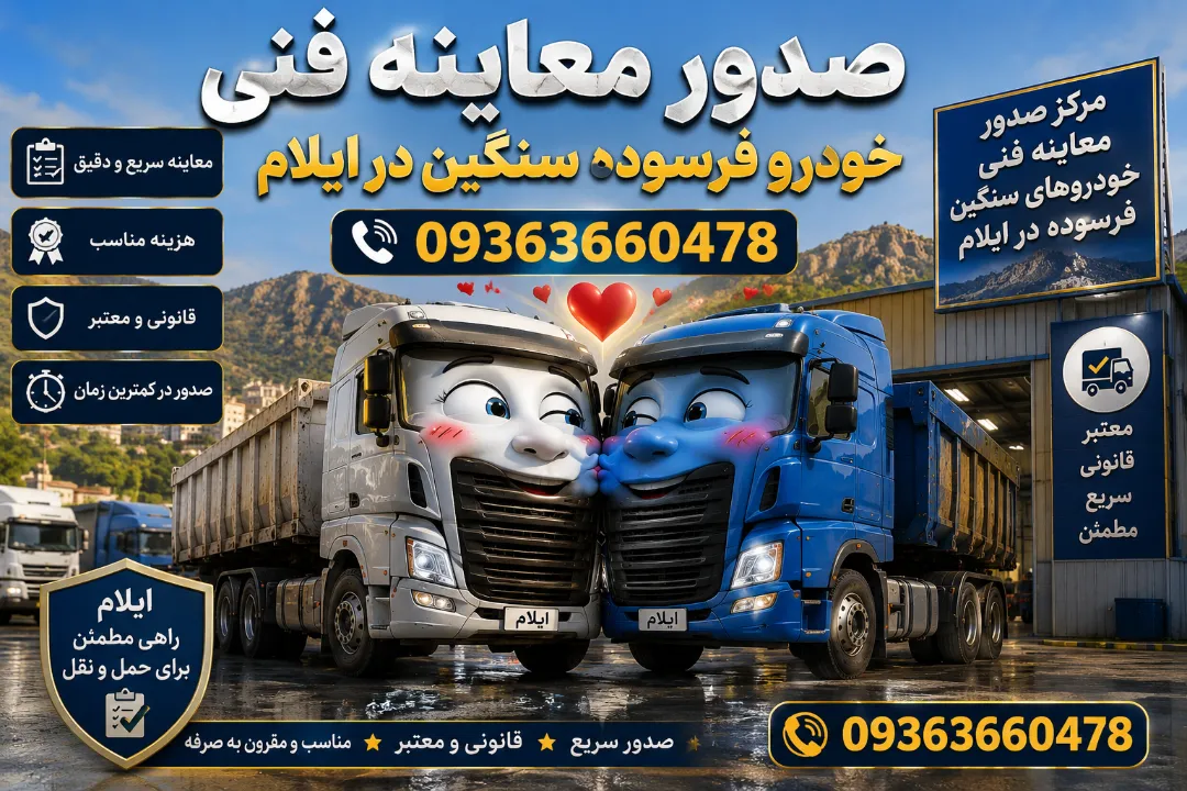 صدور معاینه فنی خودرو فرسوده سنگین در ایلام