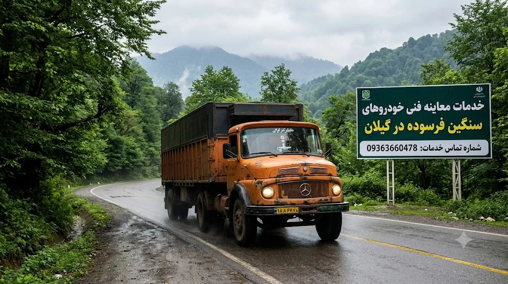 راهنمای معاینه فنی خودروهای سنگین فرسوده در گیلان + رفع مردودی ۱۴۰۵