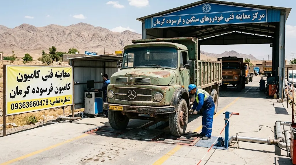 خدمات دریافت معاینه فنی خودروهای سنگین فرسوده در کرمان