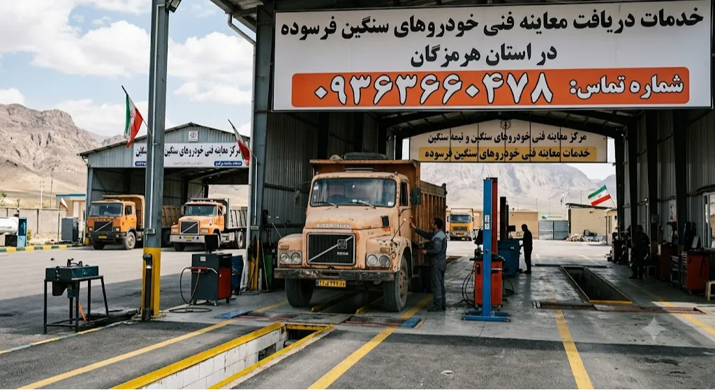 واحد دریافت معاینه فنی خودروهای سنگین فرسوده در هرمزگان