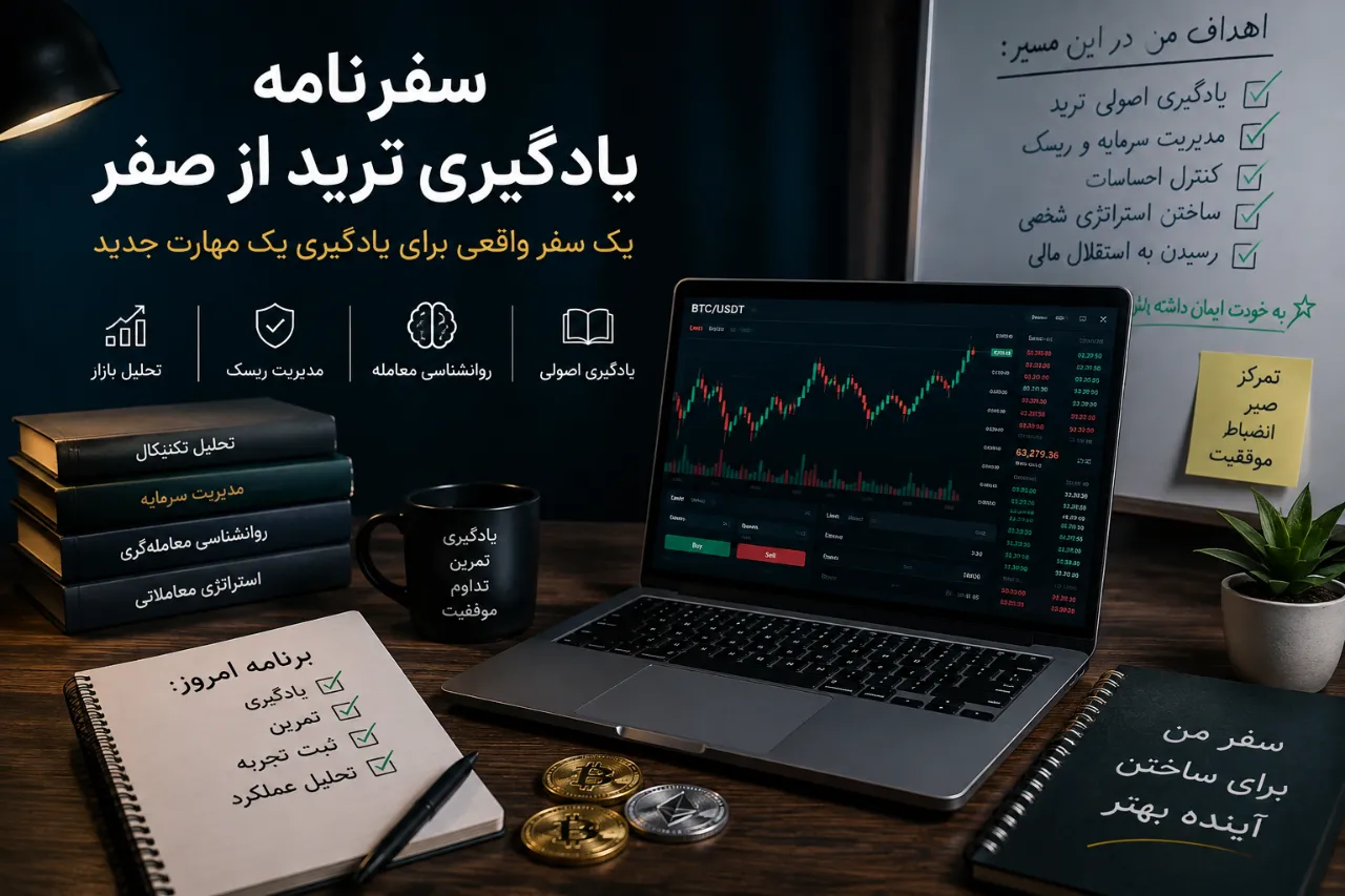 🎯 سفرنامه یادگیری ترید از صفر