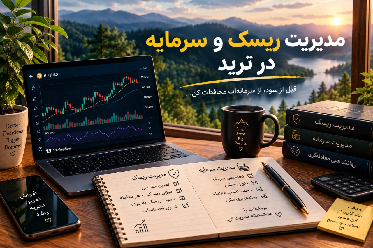 💰 مدیریت ریسک و سرمایه در ترید چیست؟ قبل از سود، از سرمایه‌ات محافظت کن