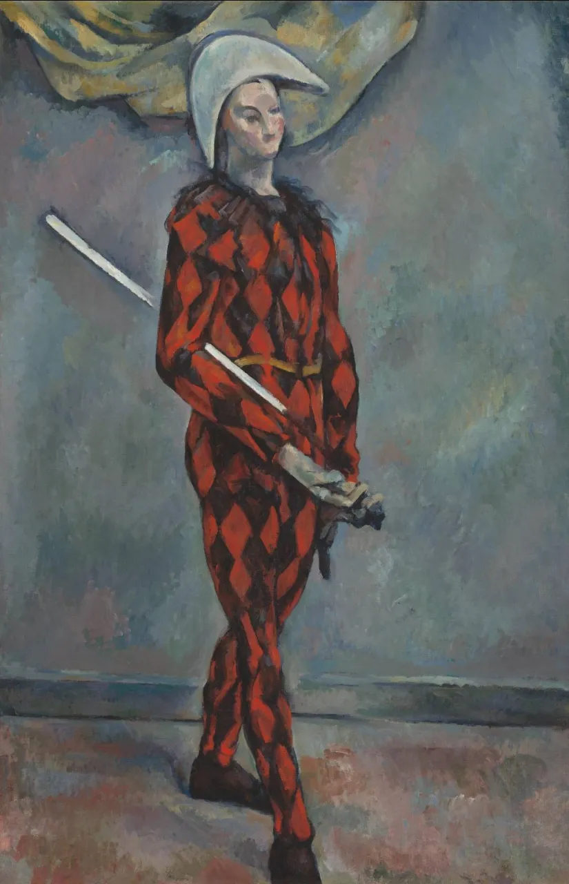 «Arlequin» اثر پل سزان در نمایش پیش از حراج ساتبیز