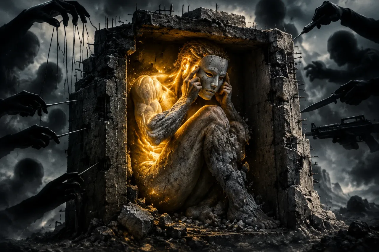 نقاب خاکستری: احتضار ارادی در سنگر ناتوانی - دارم قبر خودم رو میکنم وقت ندارم تو منو بکشی