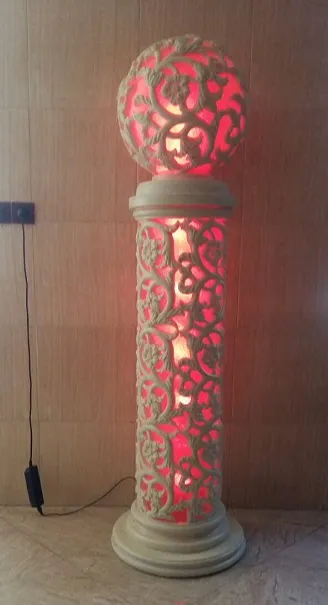 آباژور گوی فایبرگلاس ۱۷۰ سانتی | چراغ باغ و ویلا
