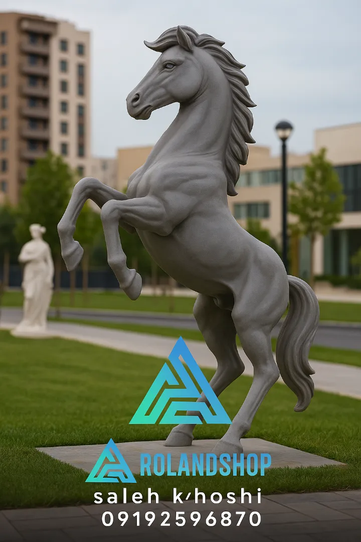 مجسمه حیوانات فایبرگلاس در محوطه‌های باغ