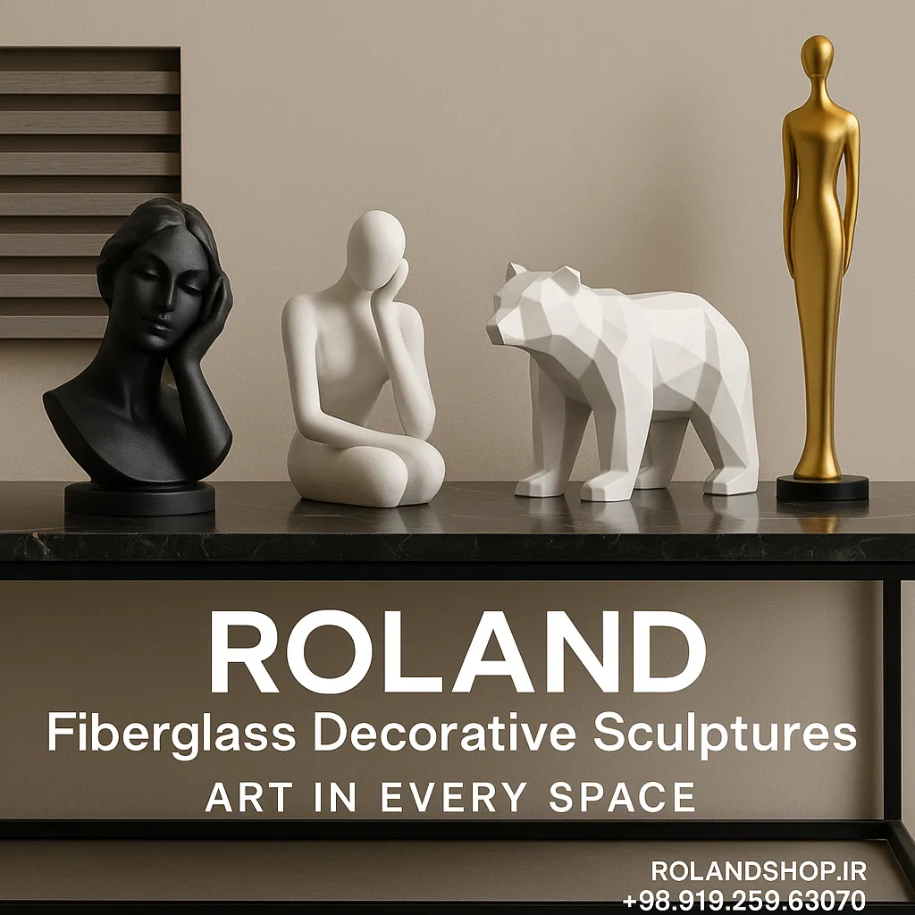 مجسمه‌های اکسسوری و دکوری فایبرگلاس رولند