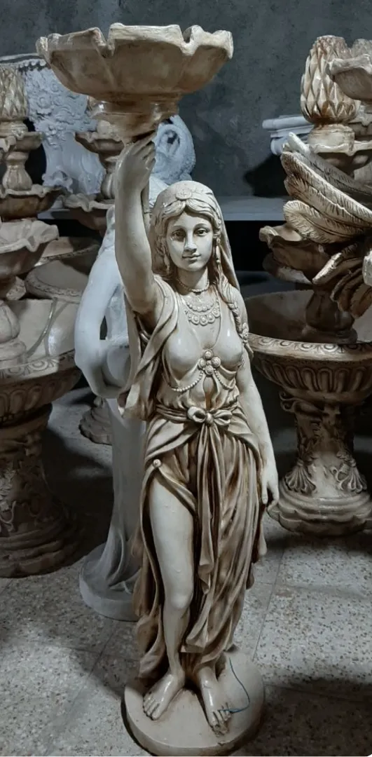 مجسمه آبنما دختر عرب بالدار فایبرگلاس