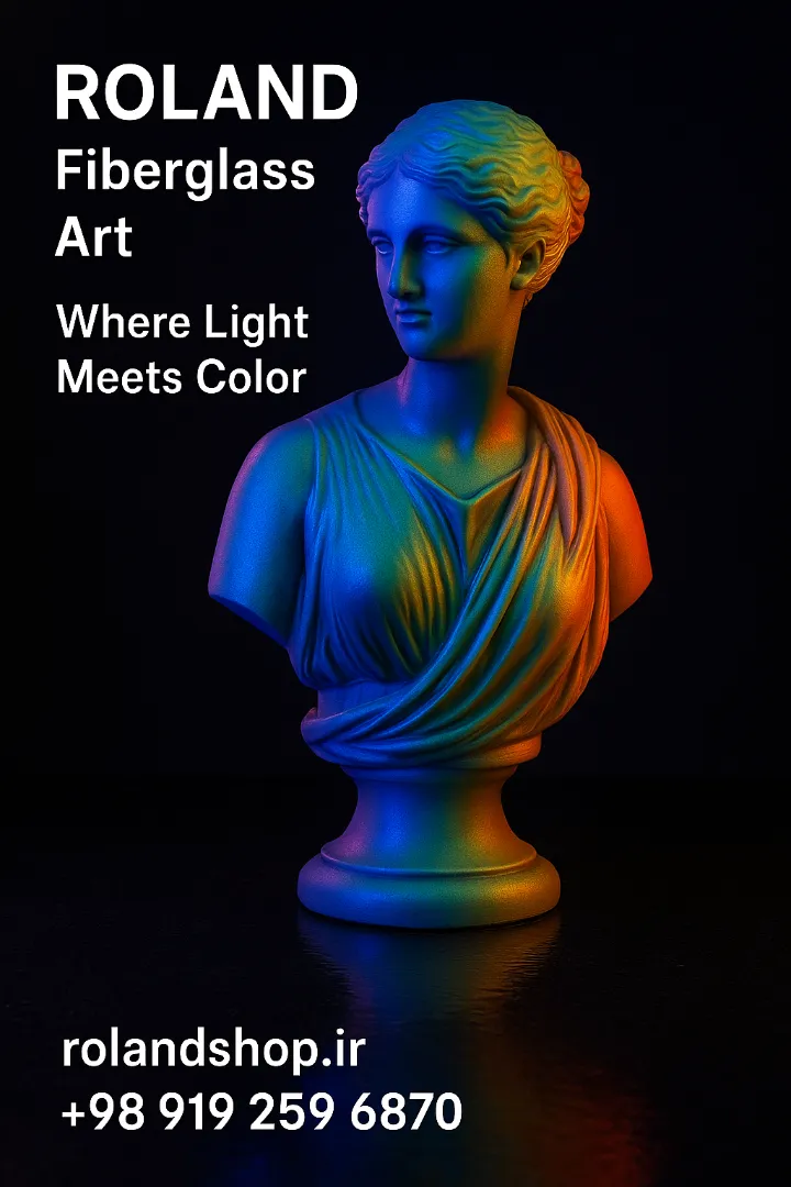 ترکیب نور و رنگ در مجسمه‌های رولند