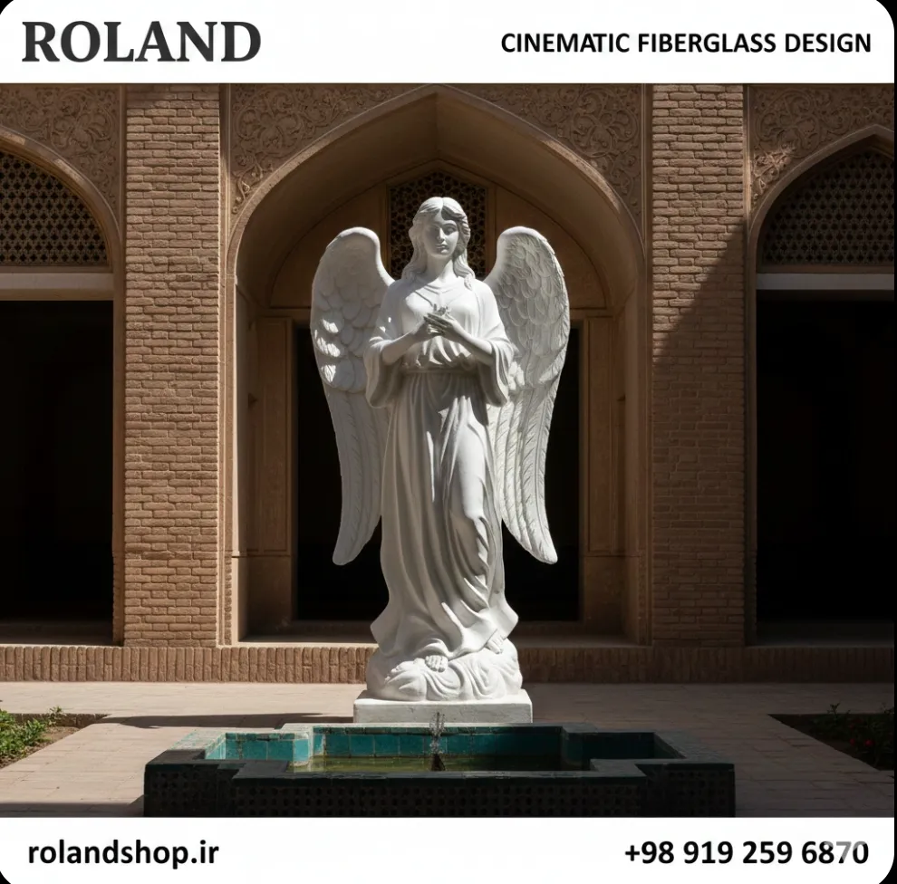 فرشته‌ها و اساطیر: قدرت نمادین مجسمه‌های فایبرگلاس رولند