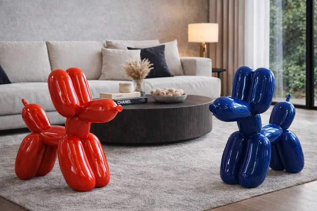 مجسمه سگ بادکنکی: راهنمای کامل دکوراسیون مدرن و پاپ آرت